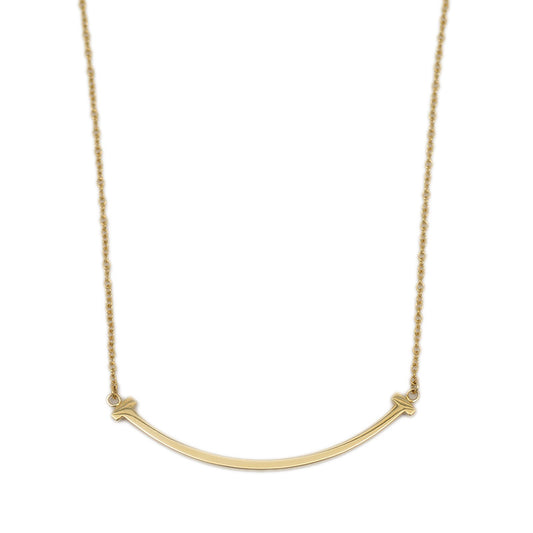 Tスマイル ネックレス スモール K18YG ネックレス