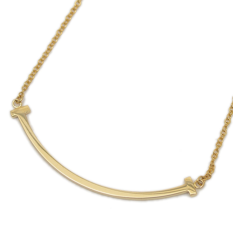 Tスマイル ネックレス スモール K18YG ネックレス