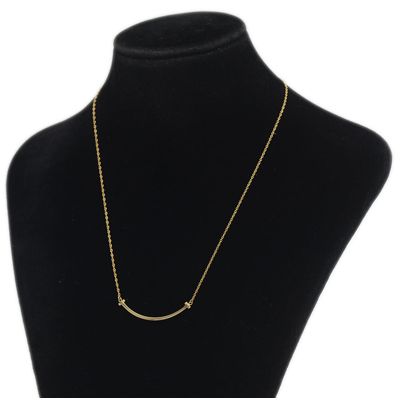 Tスマイル ネックレス スモール K18YG ネックレス