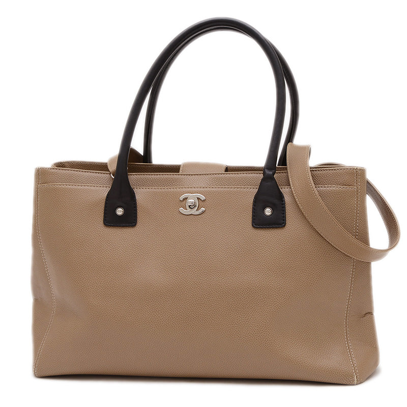 エグゼクティブトート 2WAYバッグ レザー ベージュ シルバー金具 トートバッグ