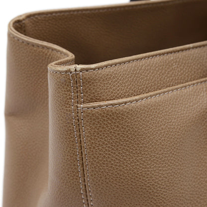 エグゼクティブトート 2WAYバッグ レザー ベージュ シルバー金具 トートバッグ