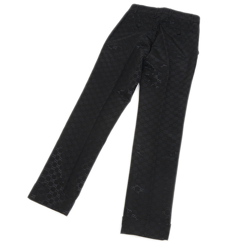 GGキャンバス スラックス コットン混 ブラック #36 664408 パンツ