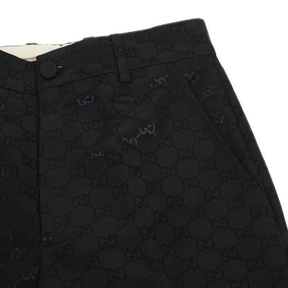 GGキャンバス スラックス コットン混 ブラック #36 664408 パンツ