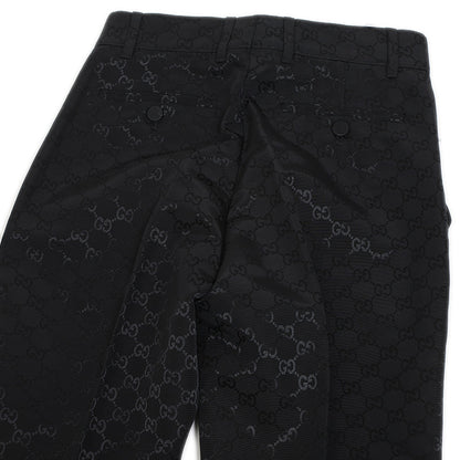 GGキャンバス スラックス コットン混 ブラック #36 664408 パンツ