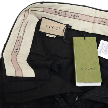 GGキャンバス スラックス コットン混 ブラック #36 664408 パンツ