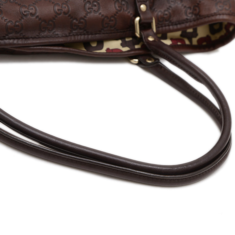 グッチシマ トートバッグ ブラウン 197953 トートバッグ