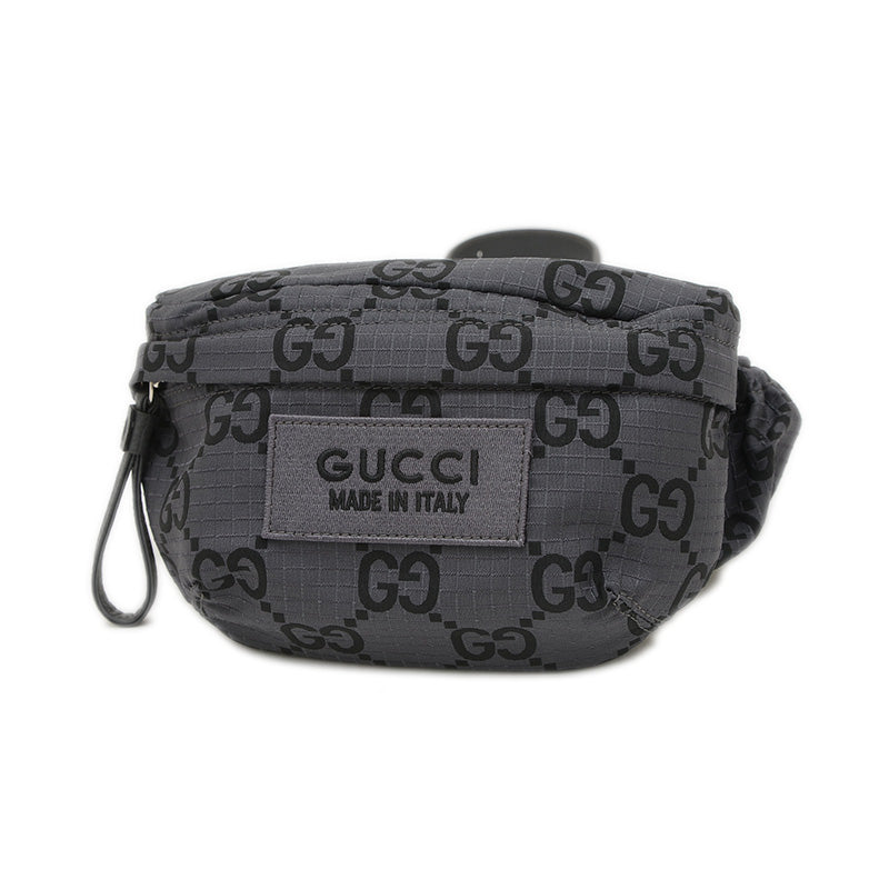 GGナイロン ベルトバッグ ナイロン グレー 767934 ボディバッグ