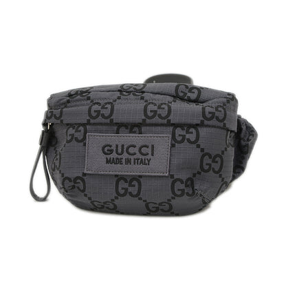 GGナイロン ベルトバッグ ナイロン グレー 767934 ボディバッグ