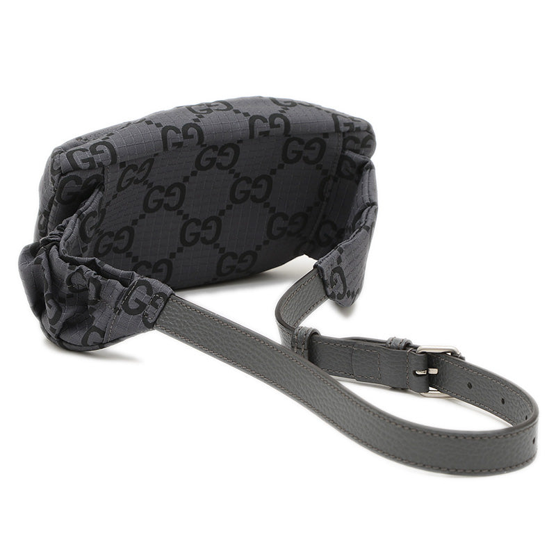 GGナイロン ベルトバッグ ナイロン グレー 767934 ボディバッグ