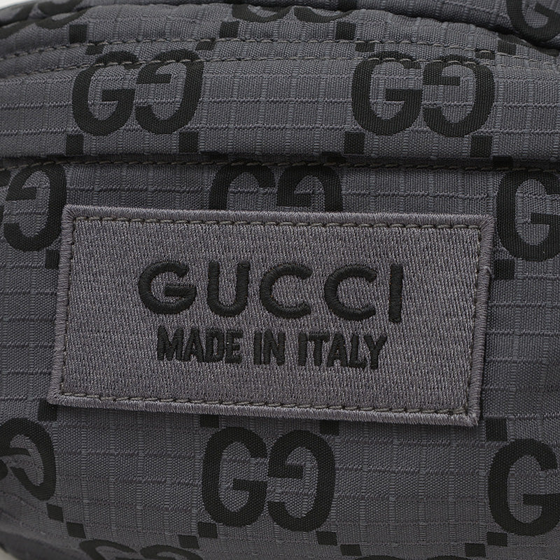 GGナイロン ベルトバッグ ナイロン グレー 767934 ボディバッグ