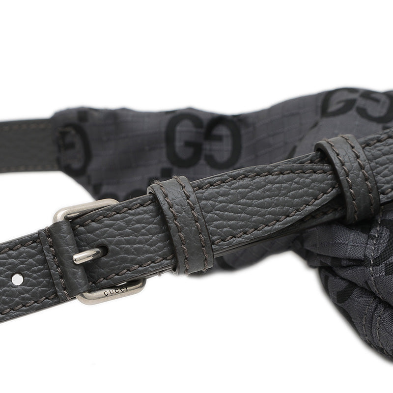 GGナイロン ベルトバッグ ナイロン グレー 767934 ボディバッグ