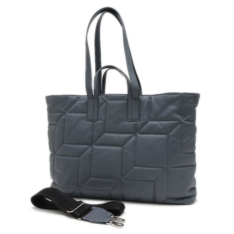 バンプ 2WAYバッグ レザー グレー トートバッグ