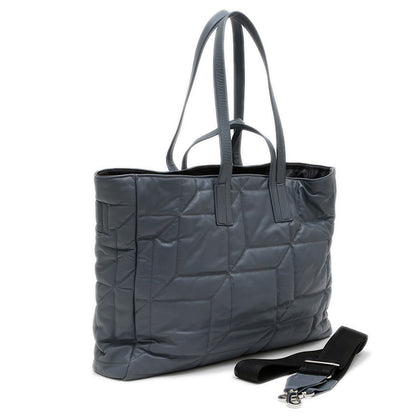 バンプ 2WAYバッグ レザー グレー トートバッグ