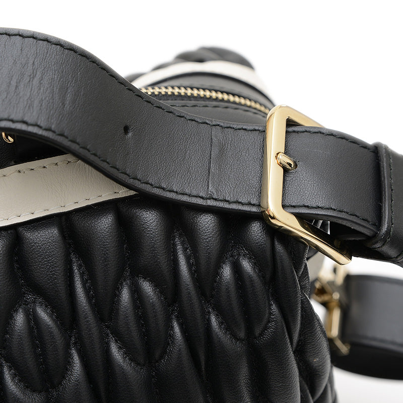 ミニボストンバッグ 2WAY レザー ブラック ハンドバッグ