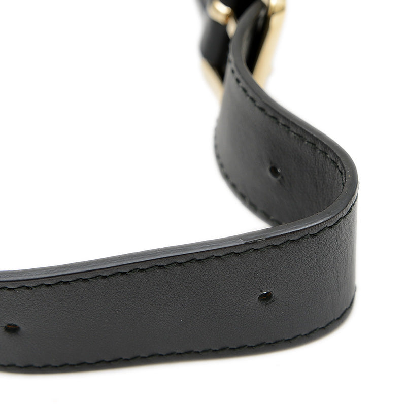 ミニボストンバッグ 2WAY レザー ブラック ハンドバッグ