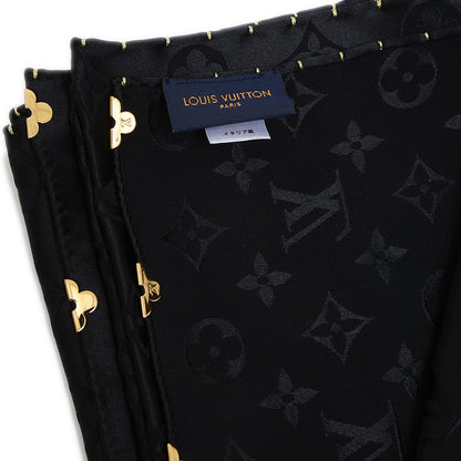 モノグラム ストール シルク ブラック M73025 ストール