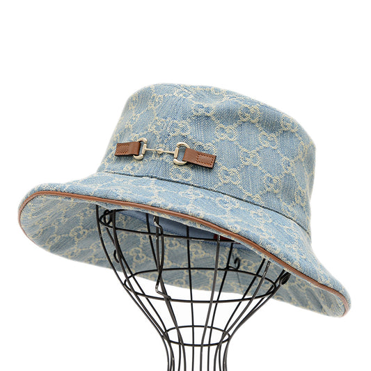 GGデニム バケットハット デニム ブルー　L 836220 ハット