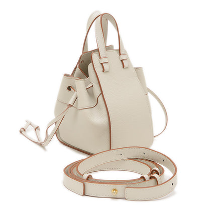 ハンモック ドローストリング ミニ 2WAYバッグ レザー ホワイト 314V0712 ショルダーバッグ