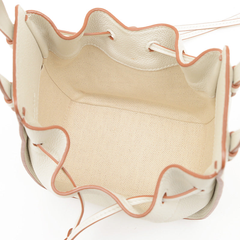 ハンモック ドローストリング ミニ 2WAYバッグ レザー ホワイト 314V0712 ショルダーバッグ