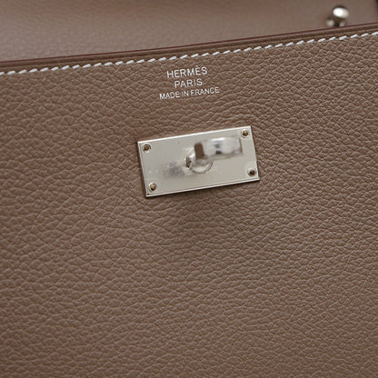 ケリー ロング トゥーゴー エバーカラー エトゥープ シルバー金具 W刻印 長財布