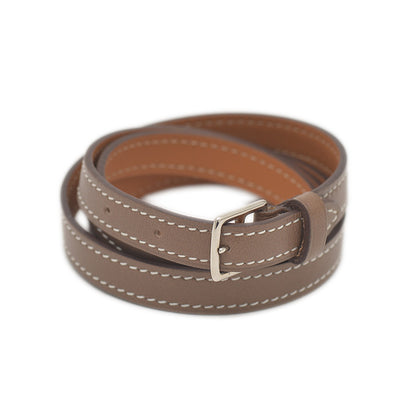 エトリヴィエール スイフト ブレスレット エトゥープ シルバー金具 □O刻印 ブレスレット