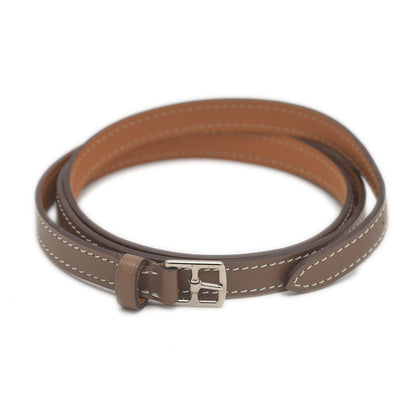 エトリヴィエール スイフト ブレスレット エトゥープ シルバー金具 □O刻印 ブレスレット