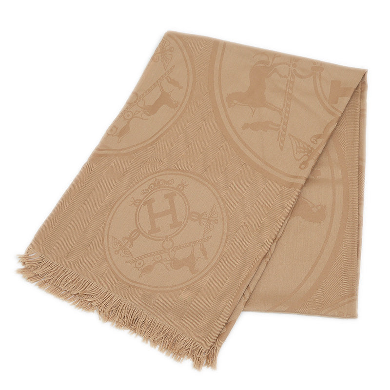 ニューリブリス ストール ショール カシミヤ/シルク ベージュ ストール