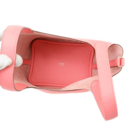 ピコタンロックPM 18 トリヨン ローズアザレ シルバー金具 K刻印 ハンドバッグ