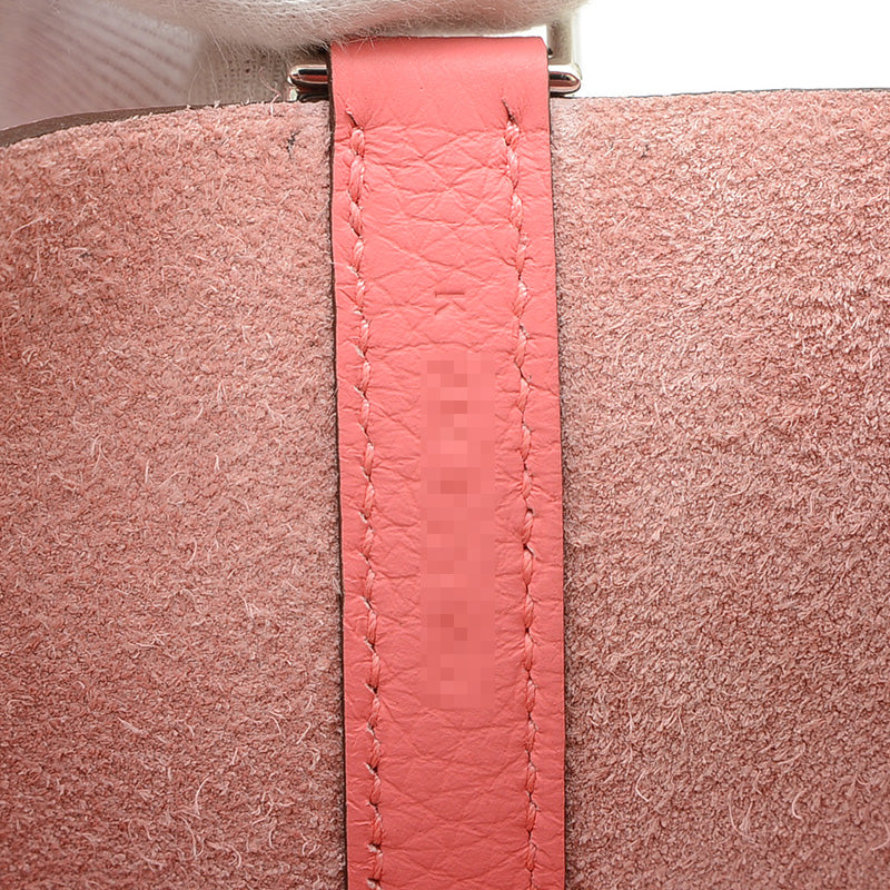 ピコタンロックPM 18 トリヨン ローズアザレ シルバー金具 K刻印 ハンドバッグ