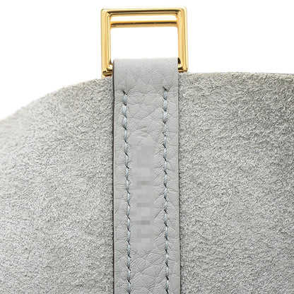 ピコタンロックMM 22 トリヨン ブルーグラシエ ゴールド金具 W刻印 ハンドバッグ