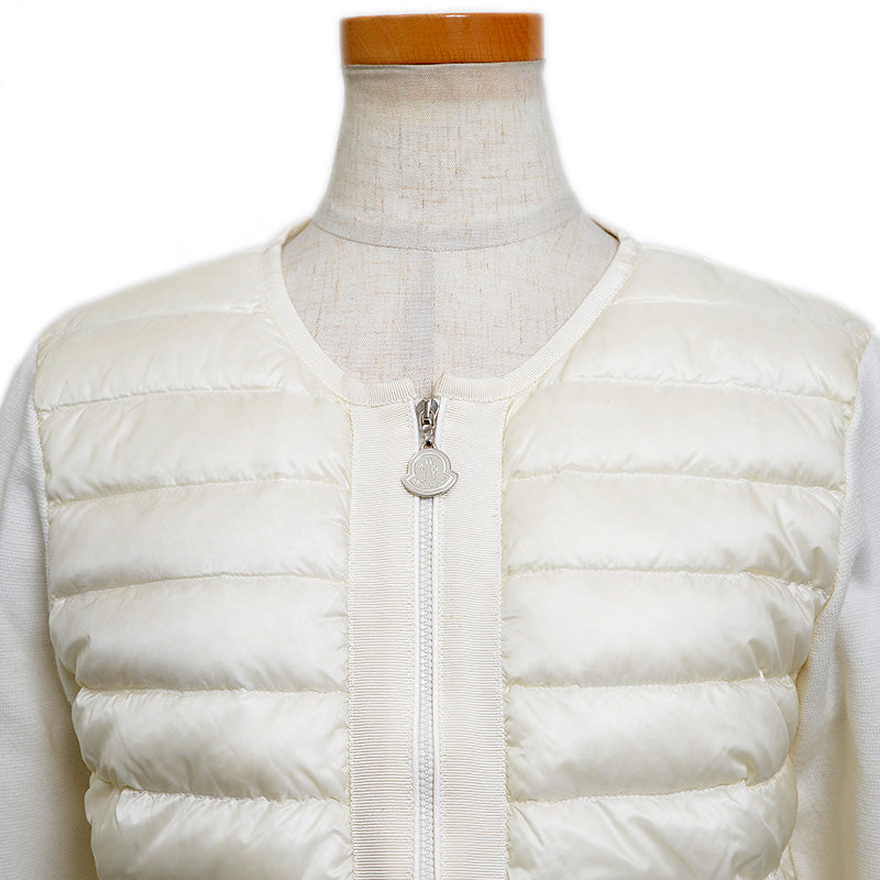 MAGLIA TRICOT ALLA COREANA ダウンカーディガン アイボリー レディース Mサイズ ダウンジャケット