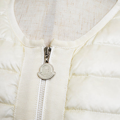 MAGLIA TRICOT ALLA COREANA ダウンカーディガン アイボリー レディース Mサイズ ダウンジャケット