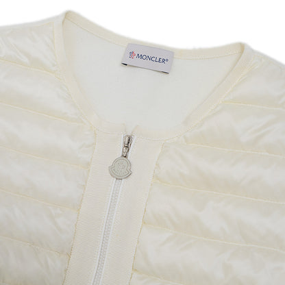 MAGLIA TRICOT ALLA COREANA ダウンカーディガン アイボリー レディース Mサイズ ダウンジャケット