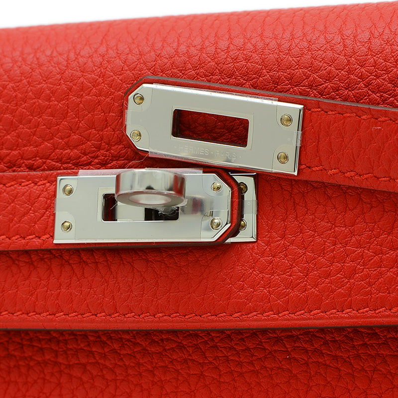 ケリー25 内縫い トゴ ルージュラデュー シルバー金具 K刻印 ハンドバッグ