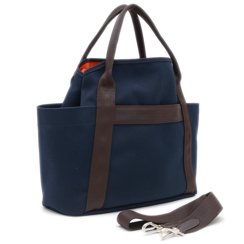 サック ド パンサージュ 2WAYバッグ キャンバス ネイビー C刻印 トートバッグ