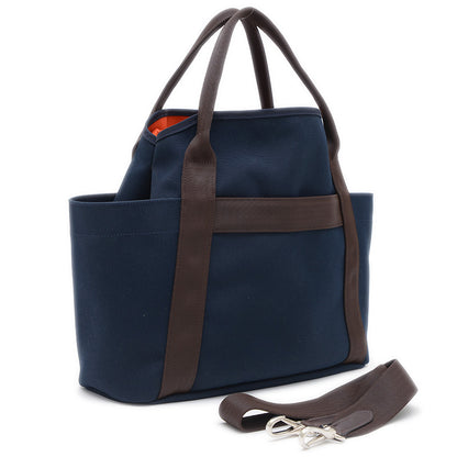 サック ド パンサージュ 2WAYバッグ キャンバス ネイビー C刻印 トートバッグ