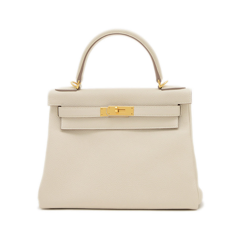 ケリー28 内縫い トゴ クレ ゴールド金具 W刻印 ハンドバッグ