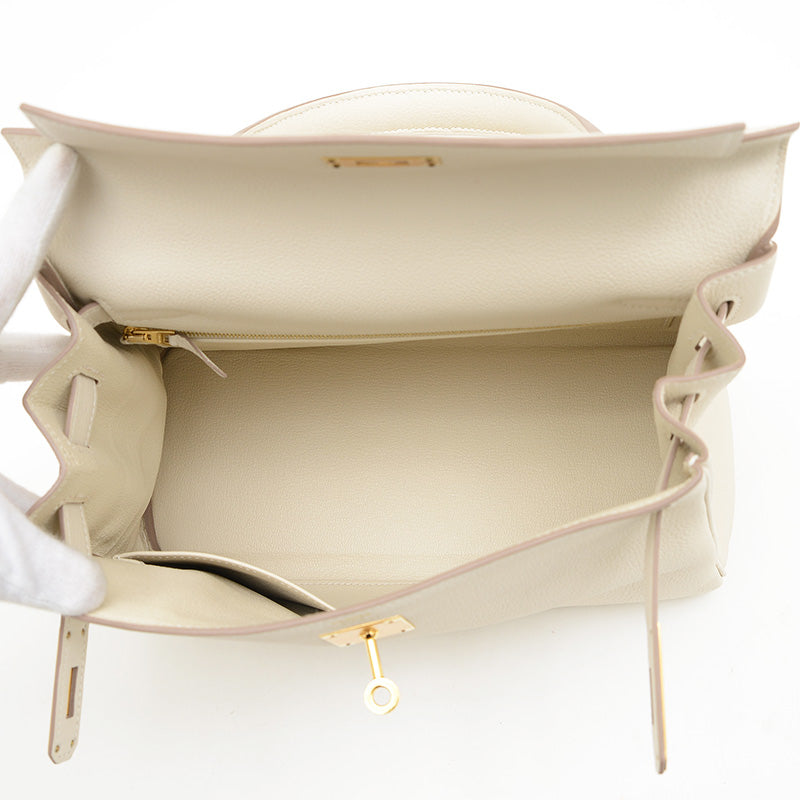 ケリー28 内縫い トゴ クレ ゴールド金具 W刻印 ハンドバッグ