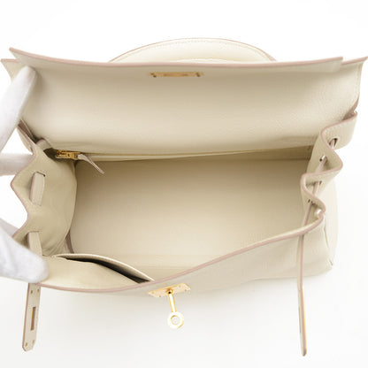 ケリー28 内縫い トゴ クレ ゴールド金具 W刻印 ハンドバッグ