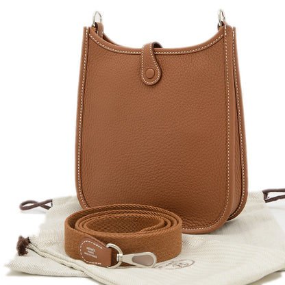 エブリンTPM トリヨン ゴールド シルバー金具 K刻印 ロングストラップ ショルダーバッグ