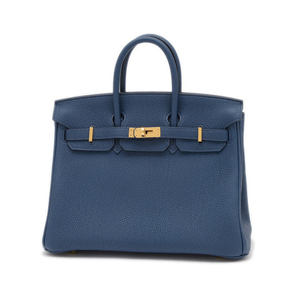 バーキン25 トゴ ブルードプリュス ゴールド金具 B刻印 ハンドバッグ