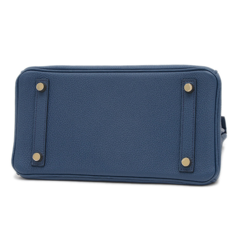 バーキン25 トゴ ブルードプリュス ゴールド金具 B刻印 ハンドバッグ