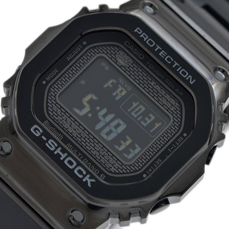 G-SHOCK フルメタル 電波時計 ソーラークォーツ ブラック GMWーB5000GD-1JF 腕時計