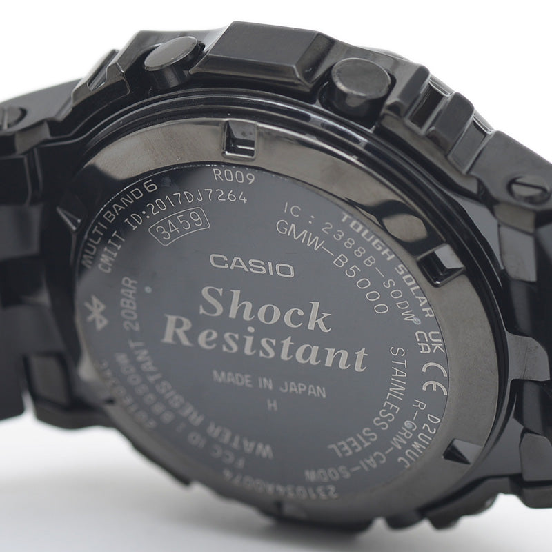 G-SHOCK フルメタル 電波時計 ソーラークォーツ ブラック GMWーB5000GD-1JF 腕時計