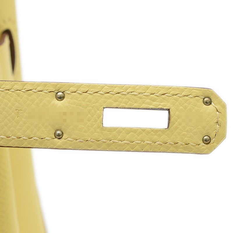 バーキン30 エプソン パーソナル アネモネ/ジョーヌプッサン シルバー金具 T刻印 ハンドバッグ