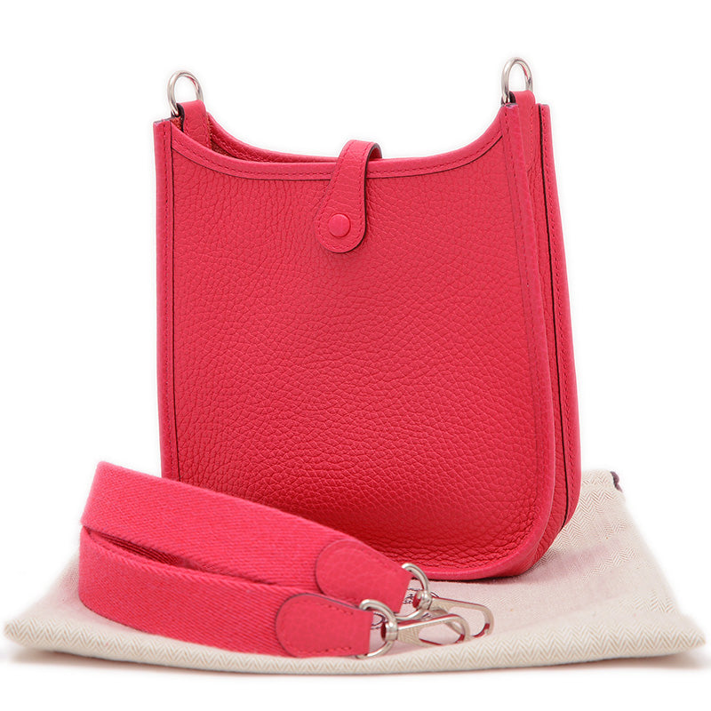 エブリンTPM トリヨン ローズエクストリーム シルバー金具 D刻印 ロングストラップ ショルダーバッグ