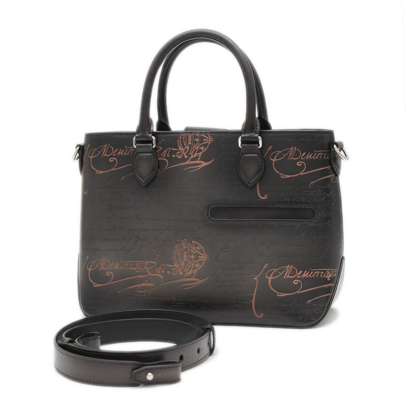 トゥジュール XS カリグラフィ 2WAYバッグ ブラウン シルバー金具 ハンドバッグ