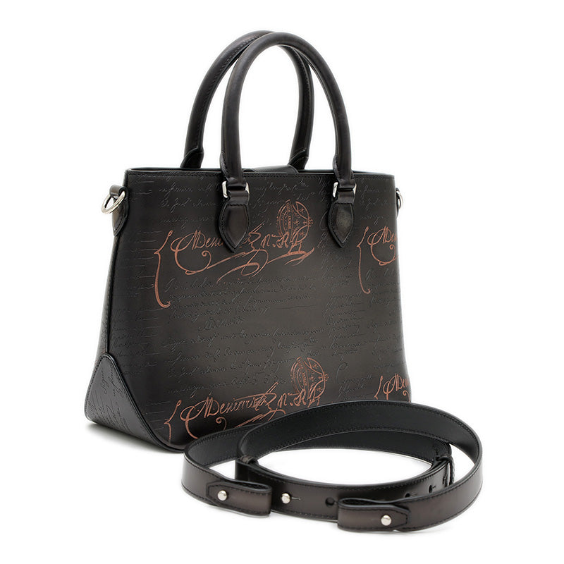 トゥジュール XS カリグラフィ 2WAYバッグ ブラウン シルバー金具 ハンドバッグ