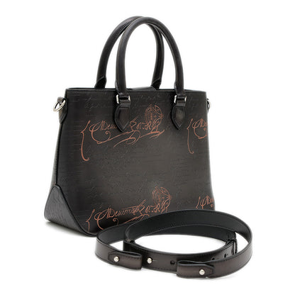 トゥジュール XS カリグラフィ 2WAYバッグ ブラウン シルバー金具 ハンドバッグ