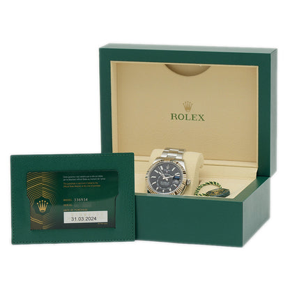 スカイドゥエラー 336934 ブライトブラック文字盤 ランダムシリアル 24年3月購入 腕時計